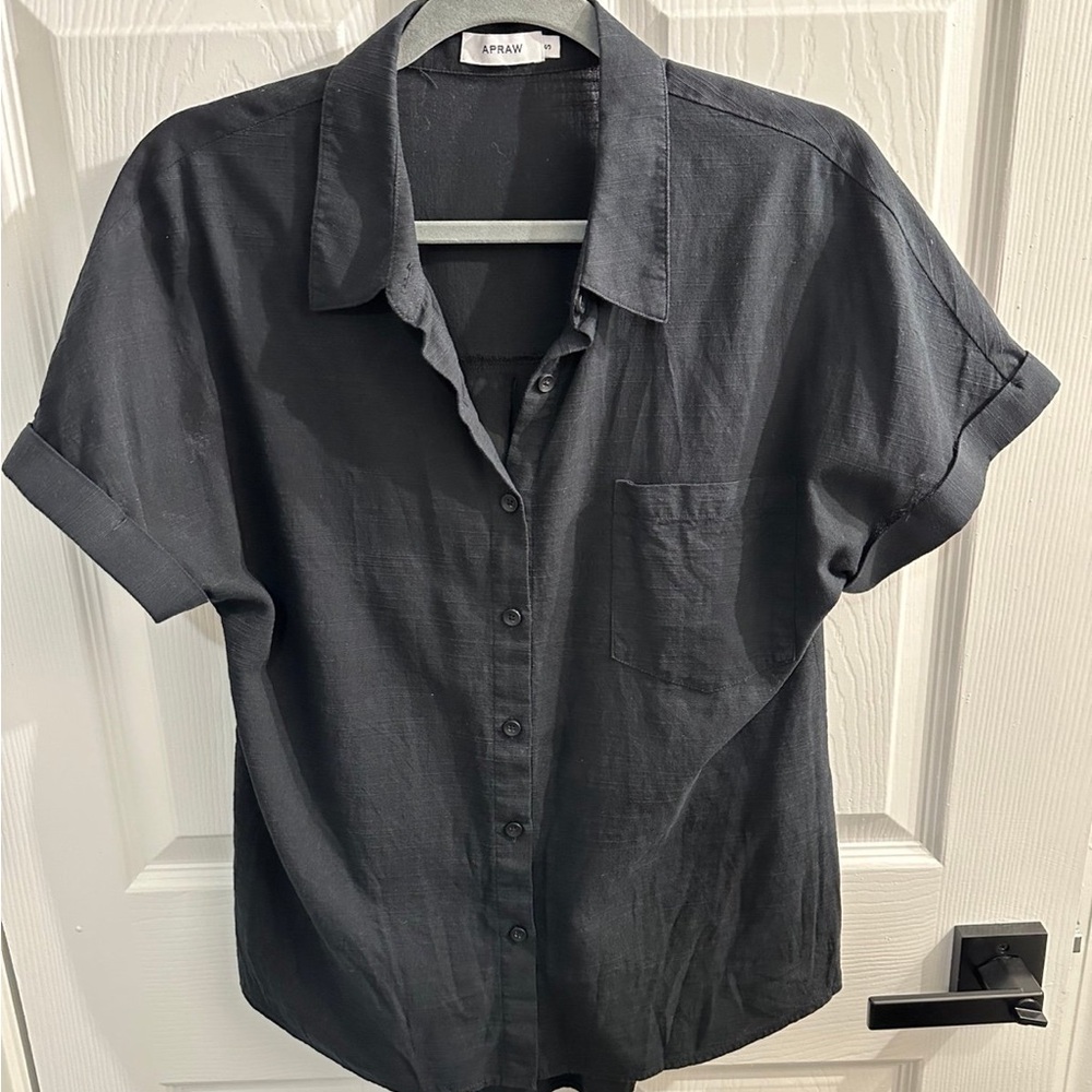 Women's Black button up Shirt